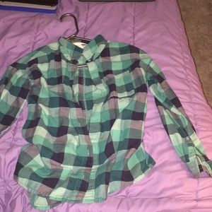 Plaid button up shirt